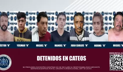 Detenidos en Cateos