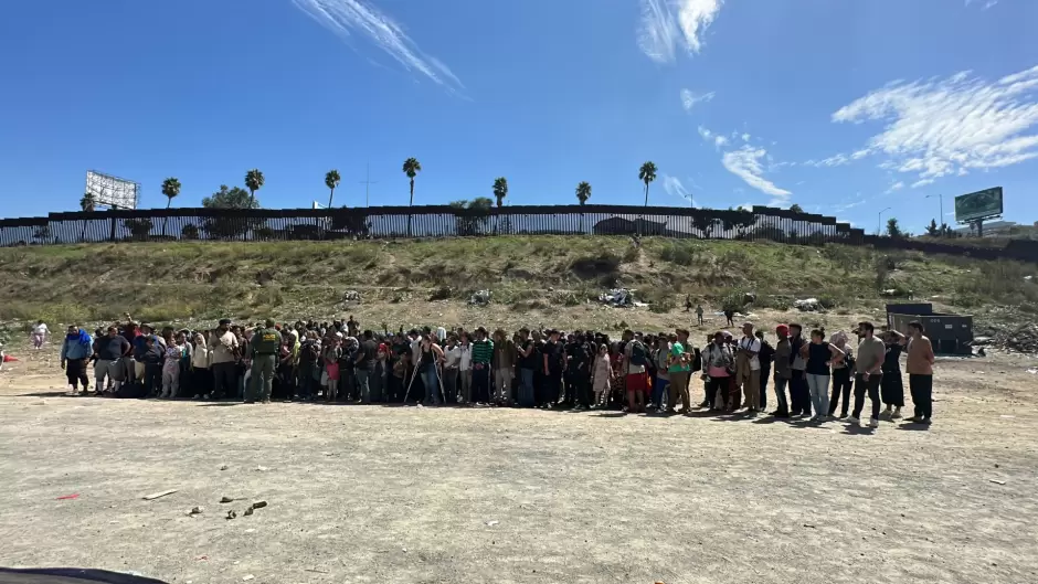 Campamento migrante