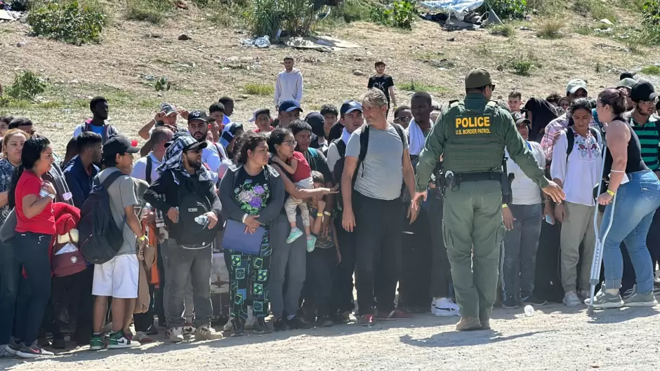 Campamento migrante