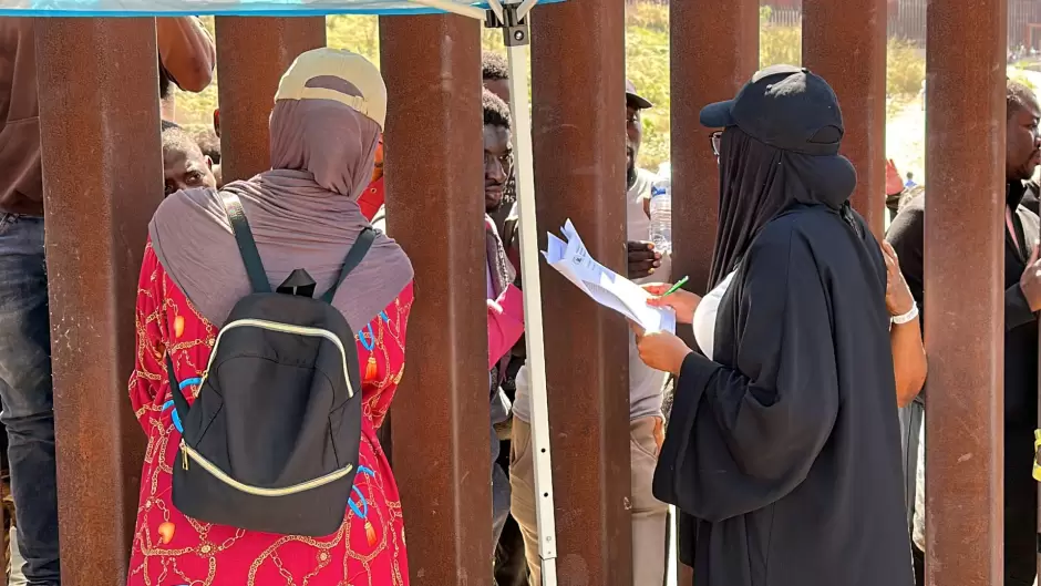 Campamento migrante