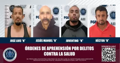 4 sujetos aprehendidos