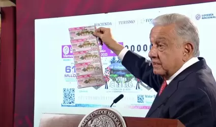 Invita AMLO a participar en sorteo de la Lotera Nacional del 15 de septiembre