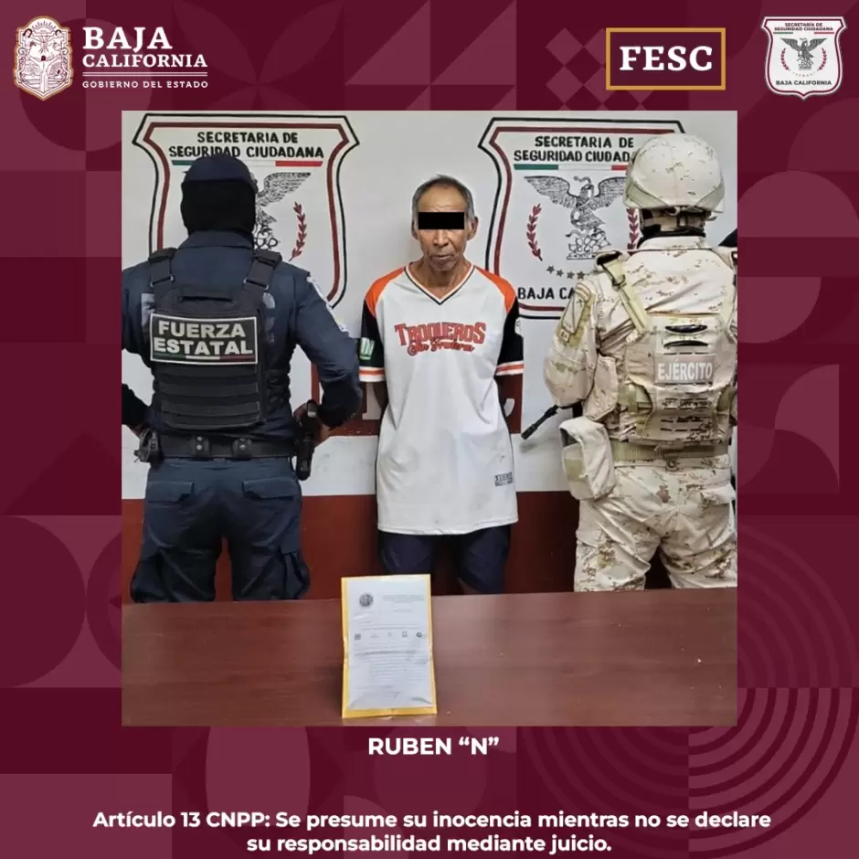 Detenidos con mandatos judiciales activos en Baja California