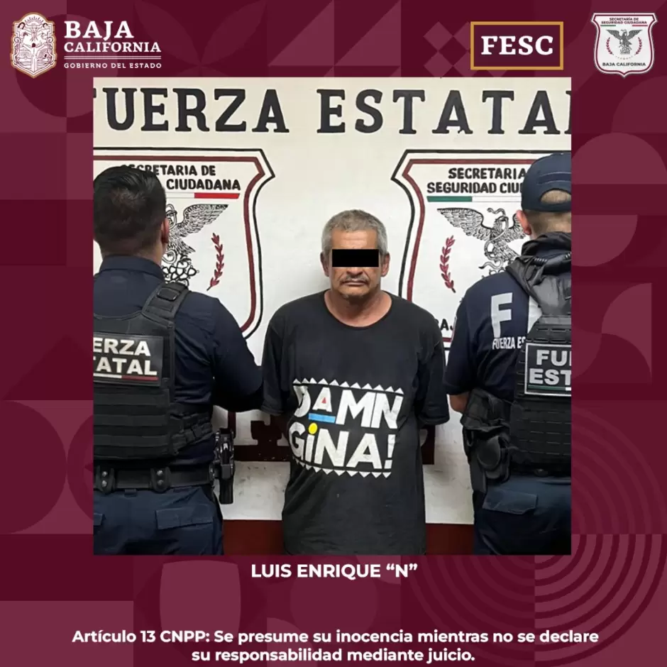 Detenidos con mandatos judiciales activos en Baja California