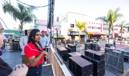 Supervisan ltimos detalles para fiestas patrias en Avenida Revolucin