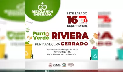 Cierran Punto Verde del Riviera por actividades de la Baja 400