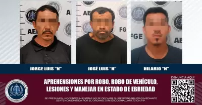 3 sujetos con orden de aprehensin