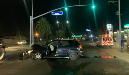 Accidente con familia lesionada