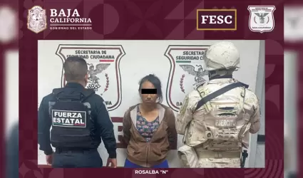 Mujer detenida en posesin de drogas