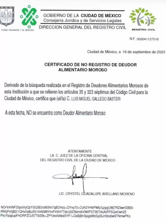 Exhiben prueba de que Luis Miguel s paga la pensin de sus hijos