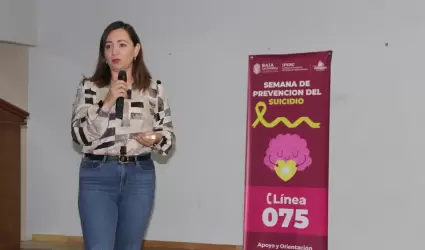 Directora de Prevenci�n y Promoci�n de Salud Mental del IPEBC, Ana Luisa Zatarai