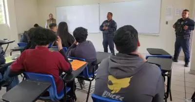 Atienden temas de seguridad en CECYTE Florido