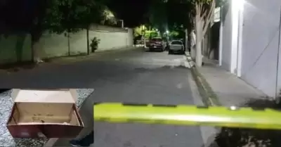 Hallan cuerpo de beb en una caja de zapatos en Puebla