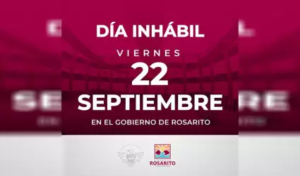 Viernes 22 de septiembre d�a no laboral