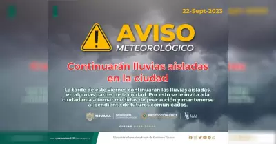Continuar�n lluvias aisladas en la ciudad