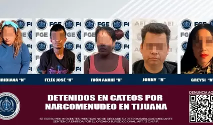 Detenidos con droga