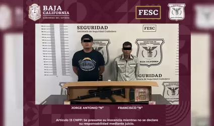 Detenidos con arma larga