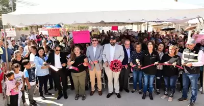 Gobierno de Montserrat Caballero entreg obra de pavimentacin en Ejido Mariano 