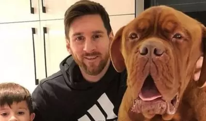 Messi y su perro Hulk