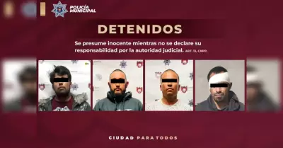 4 personas detenidas por portacin de arma