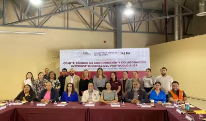 Instalan Comit del Protocolo Alba en Baja California