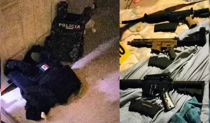Asegura FGR armas largas y equipo t�ctico en Baja California
