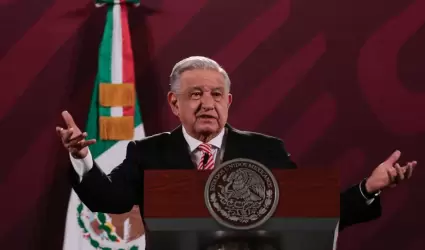 El Presidente Andrés Manuel López Obrador en su conferencia de este viernes 29 d