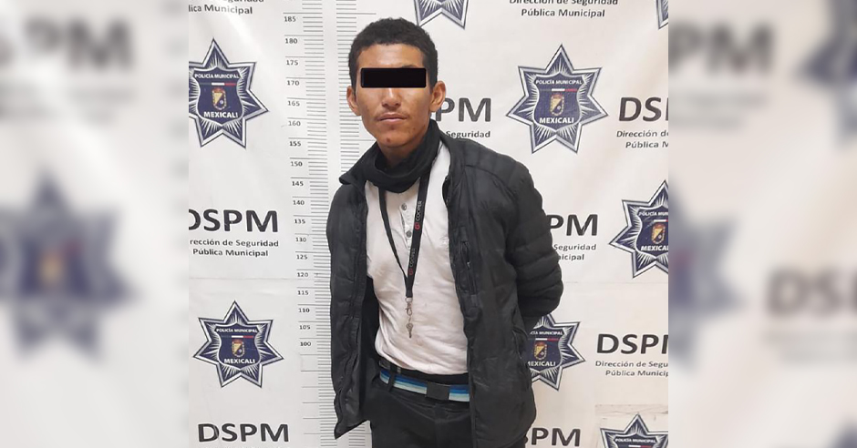 Municipal Agents Arrest Alleged Perpetrator of Violent Robbery and Prohibited Weapon Possession in Mexicali