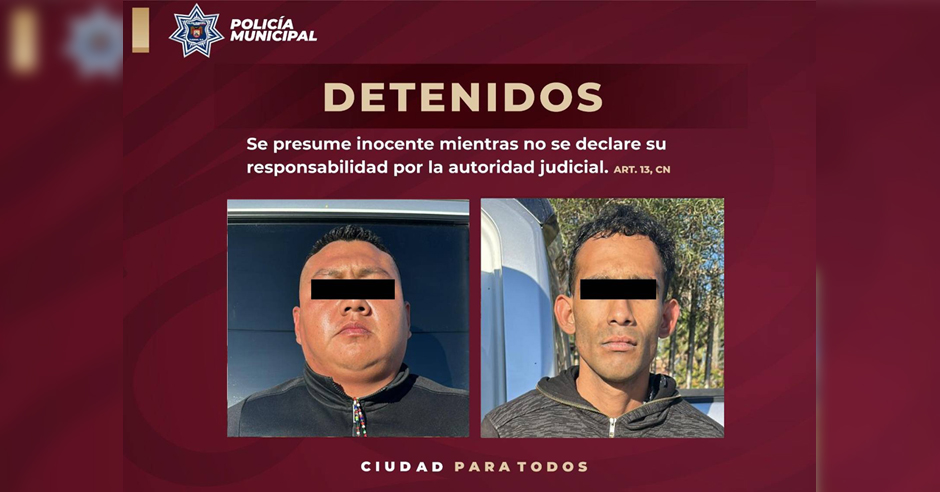 Detienen a dos presuntos responsables de robo con violencia en Tijuana ...