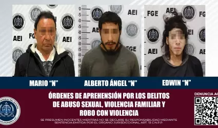 Cumplimentan rdenes de aprehensin por abuso sexual, violencia familiar y robo 