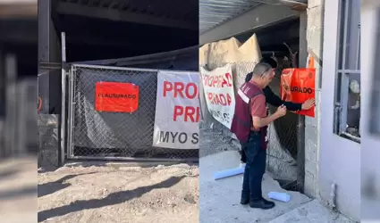 Clausuran construccin en Lomas de Agua Caliente; Ayuntamiento cumple con suspen