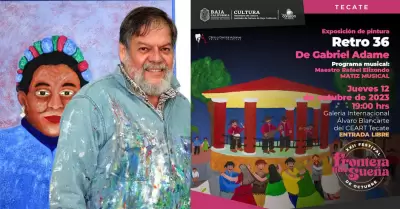 Exposici�n de pintura "Retro 36" del artista tecatense Gabriel Adame
