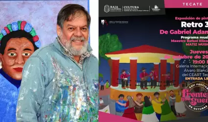 Exposici�n de pintura "Retro 36" del artista tecatense Gabriel Adame