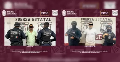 Detiene a dos hombres