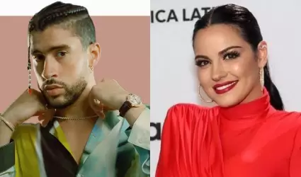 Bad Bunny y Maite Perroni.