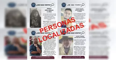 Personas localizadas