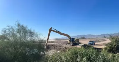 Labores de limpieza en el Dren M�xico