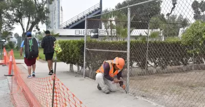 Obras de infraestructura deportiva en Unidad Ral Ramrez