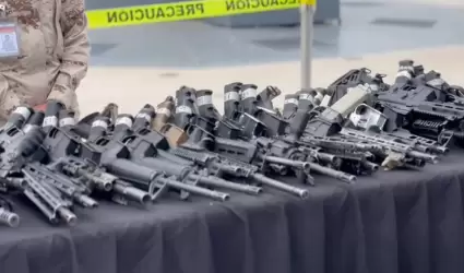 Ejrcito destruye 1,092 armas de fuego en Tijuana