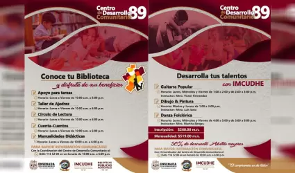 Invita Gobierno de Ensenada a inscribirse a los cursos y actividades del CDC de 