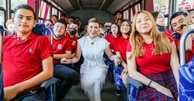 Llega transporte gratuito para estudiantes a Tecate, Rosarito y San Felipe: Mari