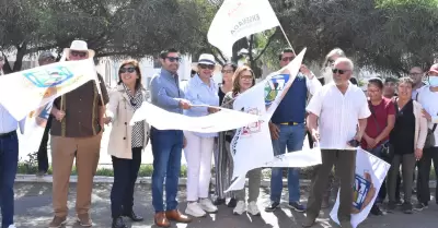 Obra de pavimentacin en la colonia Moderna