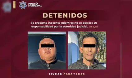 Detenidos tras asalto