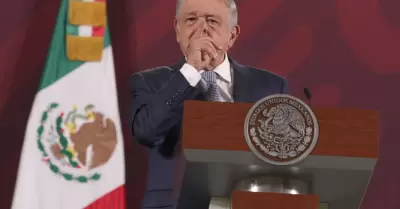 Andrs Manuel Lpez Obrador durante la conferencia matutina desde Palacio Nacion