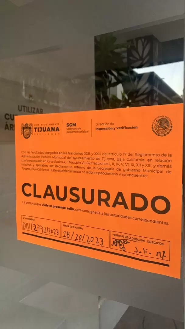 Clausuran saln de Tijuana donde realizaran Glosa Ciudadana del segundo informe de gobierno municipal