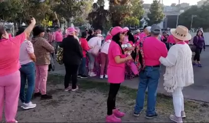 Sobrevivientes y Pacientes en tratamiento marchan por la deteccin temprana del