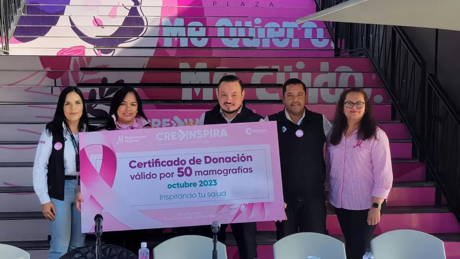 Recibe 'Mujeres por Mujeres' donativo de 50 mamografas