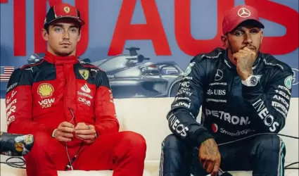 Charles Leclerc y Lewis Hamilton