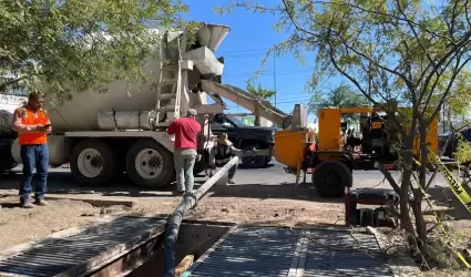 Finalizan trabajos de encamisado de l�nea de drenaje pluvial en carretera Mexica