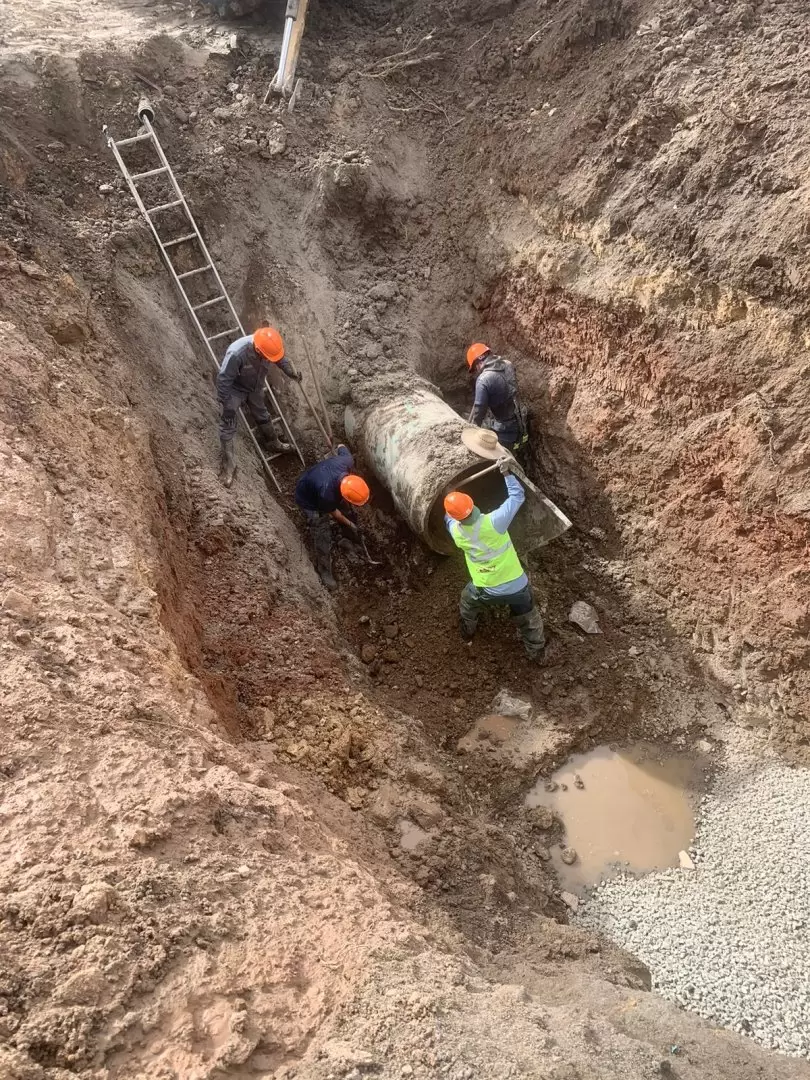 Corte de agua en Tijuana por fuga en el acueducto Florido-Popotla